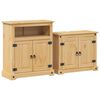 vidaXL 2 Piece Bathroom Furniture Set Corona Solid Wood Pine