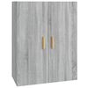 vidaXL Hanging Wall Cabinet Grey Sonoma 69.5x34x90 cm