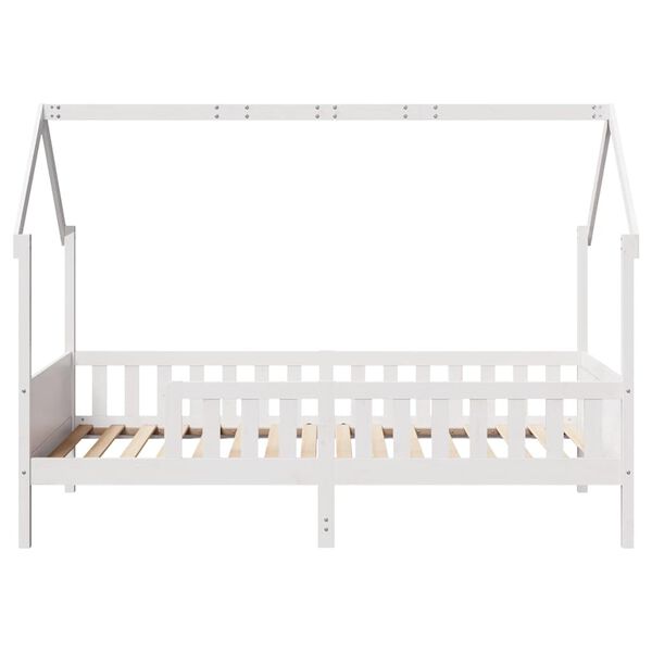 vidaXL Kids' House Bed Frame without Mattress White 90x200 cm Pine