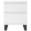 vidaXL Bedside Cabinet White 40x35x50 cm Engineered Wood