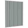 vidaXL Roof Panel 12 pcs Grey 60 x 45 cm Galvanised steel