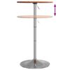vidaXL Bar Table &Oslash;50x89.5 cm Solid Wood Beech