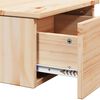 vidaXL Bedside Table Brown 37 x 35 x 18.5 cm Solid pine wood