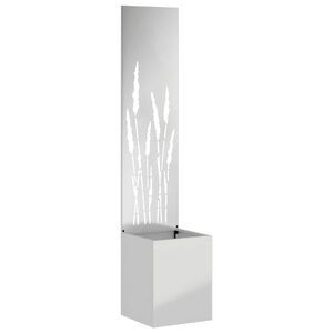 vidaXL Garden Privacy Screen Silver 32 x 32 x 150 cm Galvanised steel