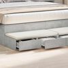 vidaXL Bed Drawers Concrete Grey 160 x 36.5 x 16.5 cm Engineered Wood