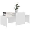 vidaXL Coffee Table Set High Gloss White 100x48x40 cm Engineered Wood