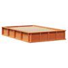 vidaXL Bed Frame Wax Brown 140 x 200 cm Solid Pine Wood
