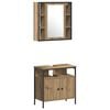 vidaXL Bathroom Furniture Set 4 pcs Artisan Oak Engineered Wood