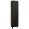vidaXL Bathroom Cabinet with Drawer Black and Gold 38 x 33 x 160 cm