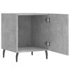 vidaXL Bedside Cabinets 2 pcs Concrete Grey 40x40x50 cm Engineered Wood