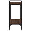 vidaXL Kitchen Trolley Brown Oak 60.5x31x72.5 cm Engineered Wood