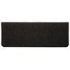 vidaXL Stair Mats Self-adhesive 15 pcs 65x24.5x3.5 cm Black