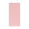 vidaXL Pleated Blind Pink 55x100 cm Fabric Width 54.4 cm Polyester
