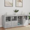 vidaXL Sideboard with LED Lights Concrete Grey 164x37x67 cm
