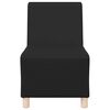 vidaXL Modular Sofa Unit Armless Black 55 x 74 x 82 cm Faux Leather