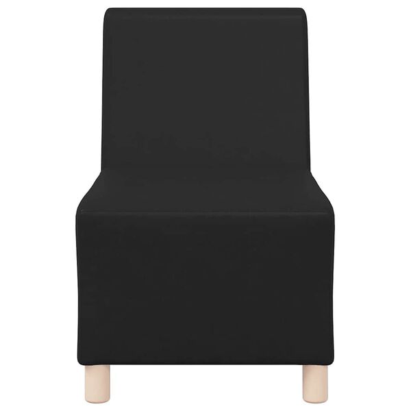 vidaXL Modular Sofa Unit Armless Black 55 x 74 x 82 cm Faux Leather