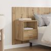 vidaXL Headboard with Cabinet 3 pcs Artisan Oak Engineered Wood