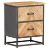 vidaXL Bedside Cabinet 40x30x50 cm Solid Acacia Wood
