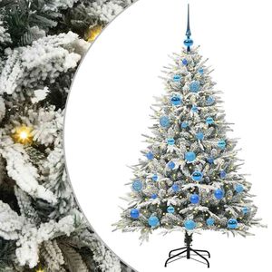 vidaXL Artificial Pre-lit Christmas Tree with Ball Set Green 150 cm