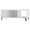 vidaXL Coffee Table High Gloss White 102x50x40 cm Engineered Wood