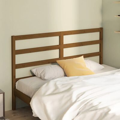 vidaXL Bed Headboard Honey Brown 156x4x100 cm Solid Wood Pine