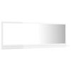 vidaXL Bathroom Mirror High Gloss White 100x10.5x37 cm Engineered Wood