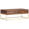 vidaXL Coffee Table 112x50x40 cm Solid Mango Wood