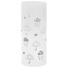 vidaXL Umbrella Stand | White | Powder-coated steel | Medium | Decorative Inlays