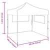 vidaXL Party Tent Folding Anthracite 291 x 291 x 315 cm Oxford Fabric