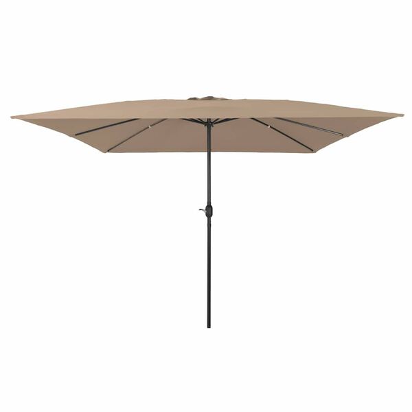 vidaXL Garden Parasol Taupe and Black 295 x 295 x 245 cm