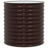 vidaXL Garden Raised Bed Brown 80 x 80 x 81 cm Steel