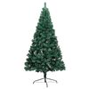 vidaXL Artificial Half Pre-lit Christmas Tree with Ball Set Green 120 cm