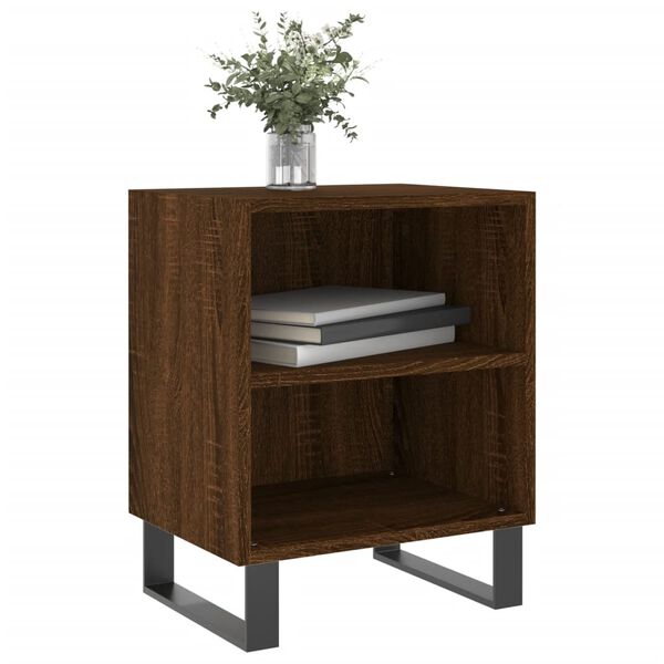 vidaXL Bedside Cabinets 2 pcs Brown Oak 40x30x50 cm Engineered Wood