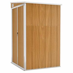 vidaXL Garden Shed | Brown | Galvanised steel, metal | Medium | Garden Shed