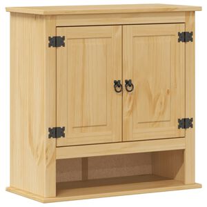 vidaXL Bathroom Wall Cabinet "Corona" 70x33x71,5 cm Solid Wood Pine