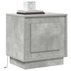 vidaXL Bedside Cabinet 2 pcs Concrete Grey 44 x 34.5 x 45 cm