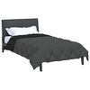 vidaXL Summer Duvet Black and Anthracite 220 x 140 cm Microfiber
