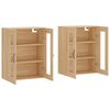 vidaXL Wall Mounted Cabinets 2 pcs Sonoma Oak Engineered Wood