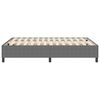 vidaXL Platform Bed Frame Light Grey 140 x 190 cm Fabric