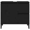 vidaXL Bathroom Cabinet Black Oak 65 x 33 x 60 cm Engineered Wood