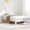 vidaXL Bed Frame without Mattress White 90x200 cm Solid Wood Pine
