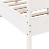 vidaXL Bed Frame without Mattress White 120x190 cm Small Double Solid Wood Pine