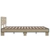 vidaXL Bed Frame without Mattress Sonoma Oak 140x190 cm