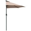 vidaXL Garden Parasol Taupe 294 x 150 x 224 cm Fabric