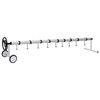 vidaXL Pool Cover Roller | Silver and Black | Stainless Steel, Aluminium | Large