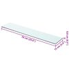 vidaXL Shelves 2 pcs Panel Glass Clear 70x15 cm