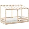 vidaXL Kids' Bed with Roof White 80x200 cm Solid Wood Pine