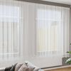 vidaXL Lace Curtain with Curtains Floral White 200 x 500 cm Polyester