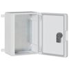 vidaXL Control Cabinet Grey 18 x 13 x 24 cm ABS Plastic