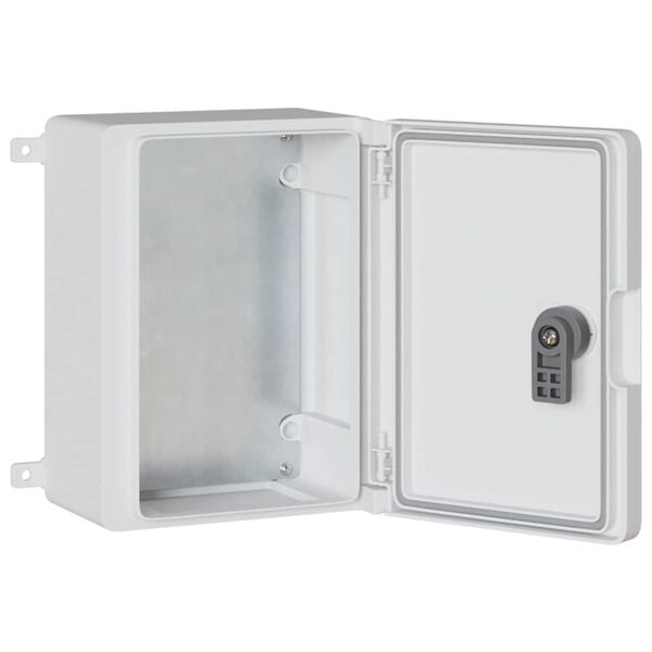vidaXL Control Cabinet Grey 18 x 13 x 24 cm ABS Plastic